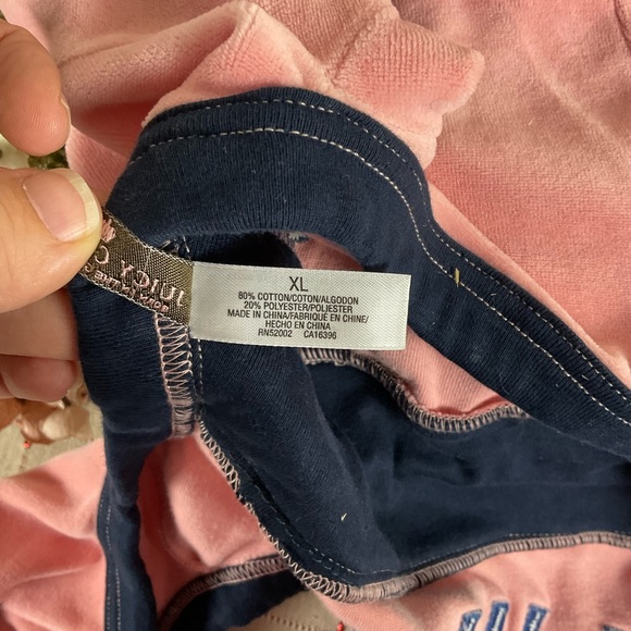 Doggy Couture Pink Velour Tracksuit Vtg Rare Juicy Couture Dog Outfit Authentic - Picture 7 of 12